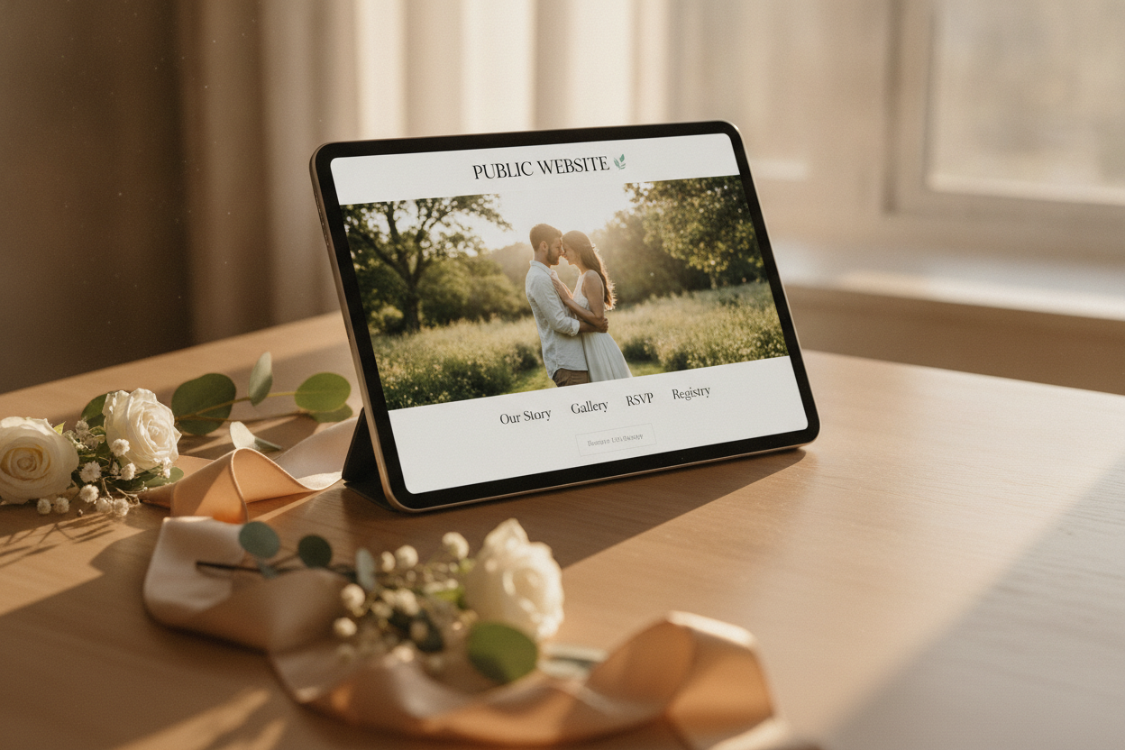 Site web public de mariage bilingue